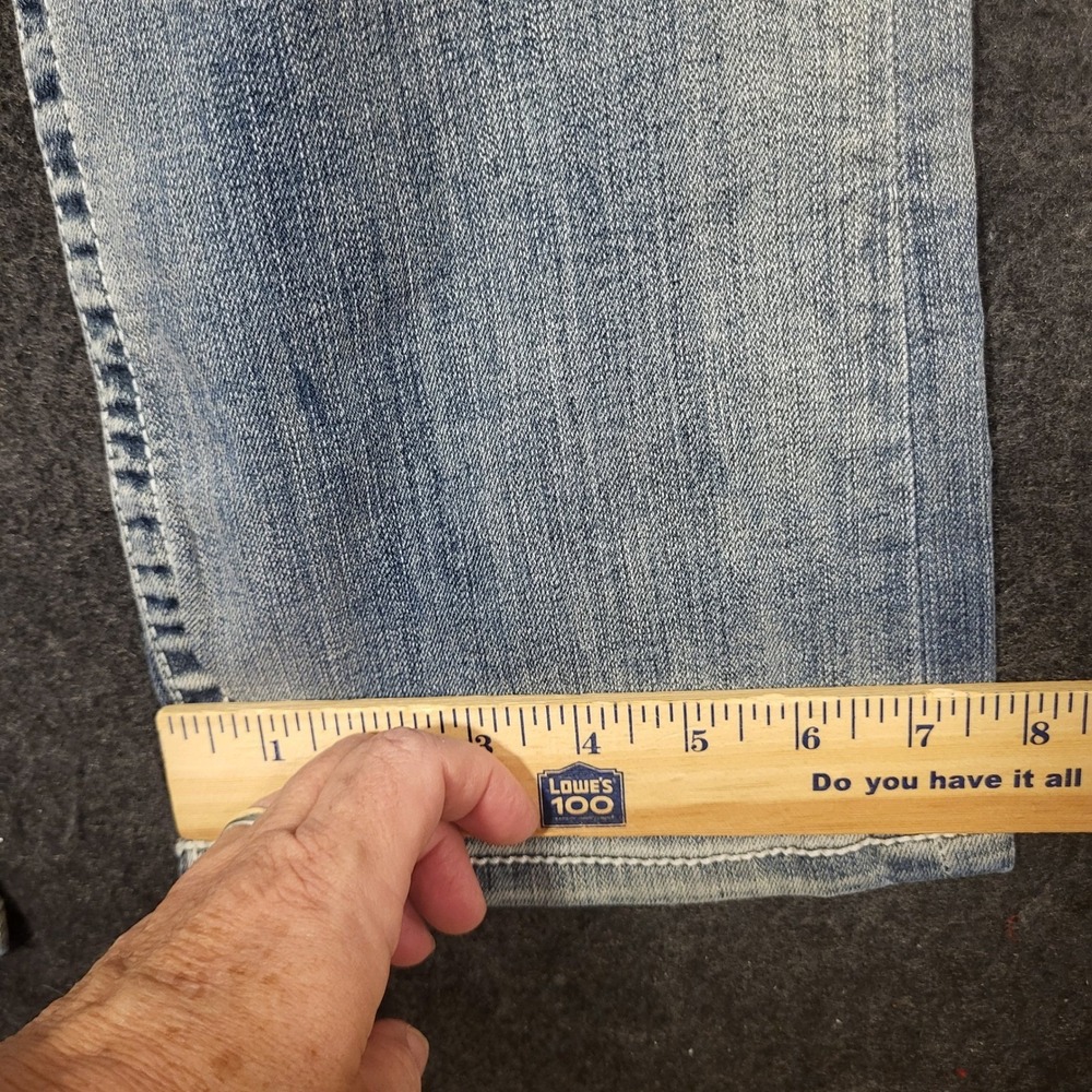 BKE Payton Bootcut Jeans Womens 31x31  Medium Wash Thick Stitch Denim - Picture 6 of 10